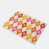 Mittelalterliche moderne Sternexplosionen auf Retr Fußmatte (Schrägansicht)