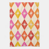 Mittelalterliche moderne Sternexplosionen auf Retr Geschirrtuch (Vertikal)