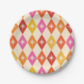 Mittelalterliche moderne Sternexplosionen auf Retr Pappteller (Vorderseite)