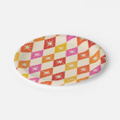 Mittelalterliche moderne Sternexplosionen auf Retr Pappteller (Schrägansicht)