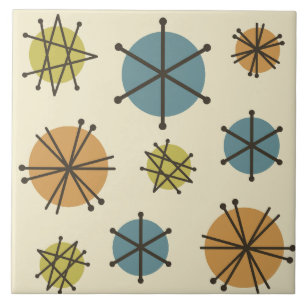 Mittelalterliche Moderne Sternexplosionen mehrfarb Fliese