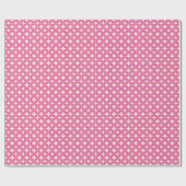 Mittelalterliche moderne, trendige, rosa rosa Geom Geschenkpapier (Flach)