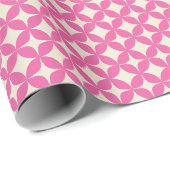 Mittelalterliche moderne, trendige, rosa rosa Geom Geschenkpapier (Rolleneckpunkt)
