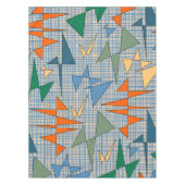 Mittelalterliche moderne Triangulation Abstrakte A Tischdecke (Vorderseite)