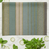 Mittelalterliche, moderne, verschmutzte Streifen d Geschirrtuch (Gefaltet)