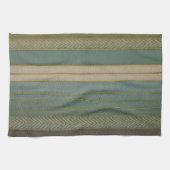 Mittelalterliche, moderne, verschmutzte Streifen d Geschirrtuch (Horizontal)