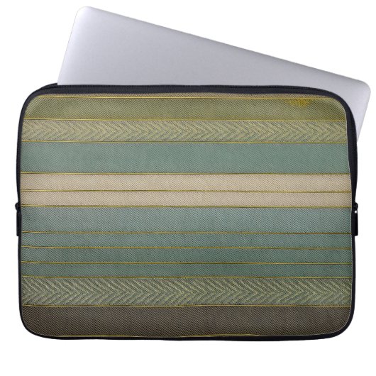 Mittelalterliche, moderne, verschmutzte Streifen d Laptopschutzhülle (Vorderseite)