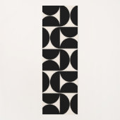 Mittelalterliche moderne Vintage Muster Schwarz/We Yogamatte (Vorderseite)