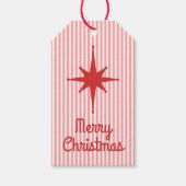 Mittelalterliche Moderne Vintage Weihnachtsfeier R Geschenkanhänger (Vorderseite)