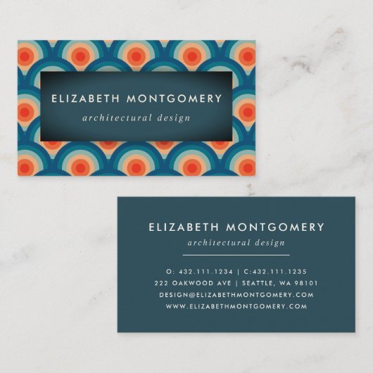 Mittelalterliche moderne Visitenkarte (Vorne/Hinten)