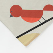 Mittelalterliche moderne Vögel Fleecedecke (Ecke)