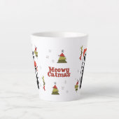 Mittelalterliche moderne Weihnachtskatzenjause Tas Milchtasse (Vorderseite)