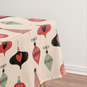 Mittelalterliche moderne Weihnachtsmuster Tischdecke