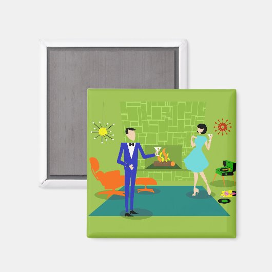 Mittelalterliche Moderne Wohnzimmermappe Magnet (Vorderseite/Rückseite)