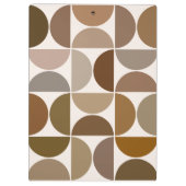 Mittelalterliche Moderne Zeitkreise Browns+Cream Klemmbrett (Rückseite)