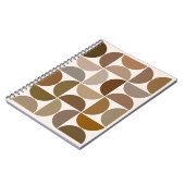 Mittelalterliche Moderne Zeitkreise Browns+Cream Notizblock (Linke Seite)