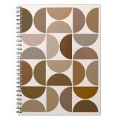 Mittelalterliche Moderne Zeitkreise Browns+Cream Notizblock (Vorderseite)