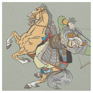mittelalterliche Mongol-Kriegerfabrik Stoff
