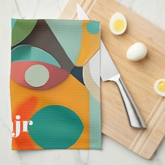 Mittelalterliche Monografie oder Name der Modernen Geschirrtuch (Viertel Falte)