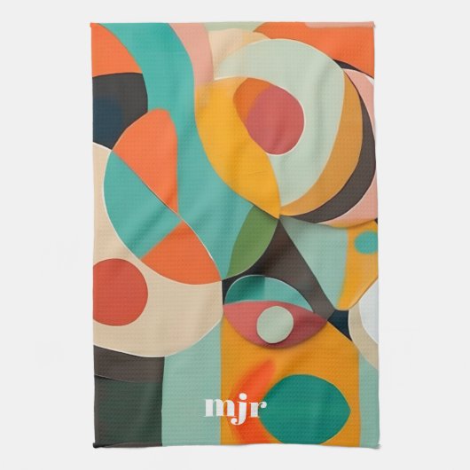 Mittelalterliche Monografie oder Name der Modernen Geschirrtuch (Vertikal)