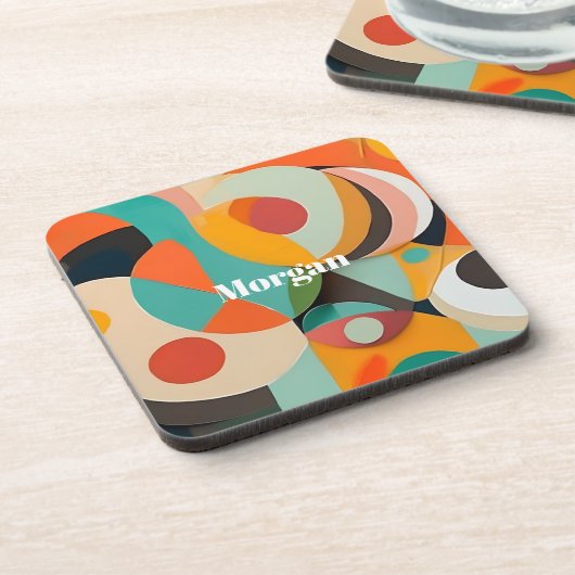 Mittelalterliche Monografie oder Name der Modernen Getränkeuntersetzer (Linke Seite)