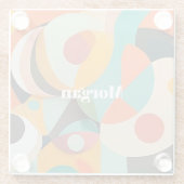 Mittelalterliche Monografie oder Name der Modernen Glasuntersetzer (Rückseite)