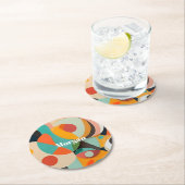 Mittelalterliche Monografie oder Name der Modernen Runder Pappuntersetzer (Vor Ort)