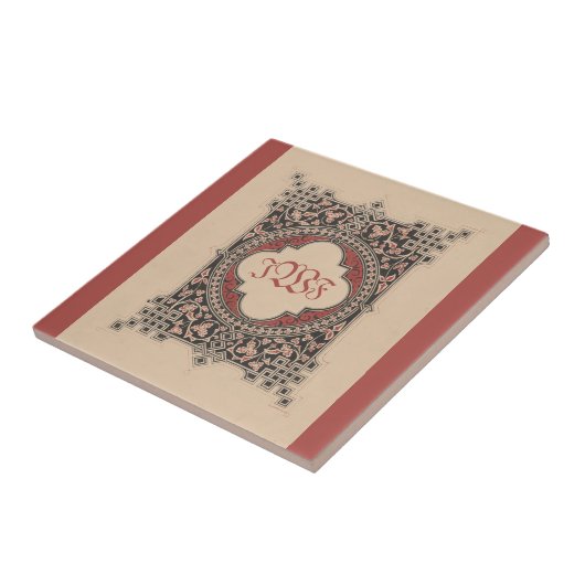 Mittelalterliche Monogramm keltische Knochen Vinta Fliese (Seite)