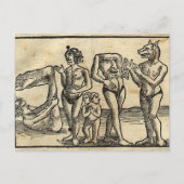 Mittelalterliche Monster Postkarte (Vorderseite)
