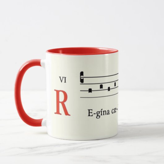 Mittelalterliche Musik Katholische Gregorianische Tasse (Links)
