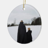 Mittelalterliche Mutter und Tochter Keramik Ornament (Links)