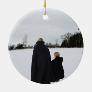 Mittelalterliche Mutter und Tochter Keramik Ornament