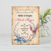 Mittelalterliche Mutter von Dragons Kinderdusche E Einladung (Stehend Vorderseite)