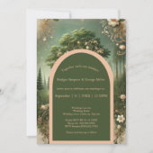 Mittelalterliche mystische Fantasie Gravur der Wal Einladung (Vorderseite)