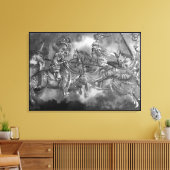 MITTELALTERLICHE NACHRICHTEN IN DER TOURNAMENT Bla Leinwanddruck (Insitu (Wohnzimmer))