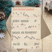 Mittelalterliche Noten Religiöse Weihnachtskrippe Feiertagskarte