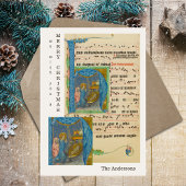 Mittelalterliche Noten Religiöse Weihnachtskrippe Feiertagskarte