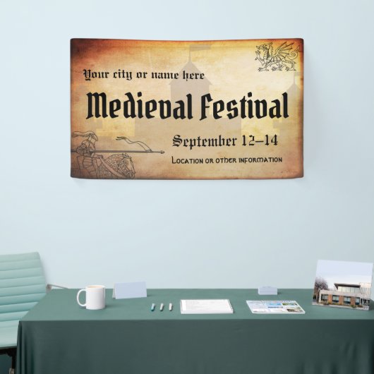 mittelalterliche oder Renaissance-Veranstaltung Banner (Messeveranstaltung)