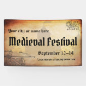 mittelalterliche oder Renaissance-Veranstaltung Banner (Horizontal)