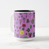 Mittelalterliche Pflanze Zweifarbige Tasse (Vorderseite Links)