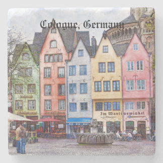 Mittelalterliche Plaza Köln Deutschland Untersetze Steinuntersetzer