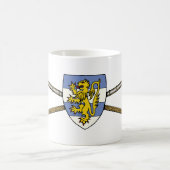Mittelalterliche Poleaxe und Schild Kaffeetasse (Mittel)