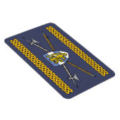 Mittelalterliche Poleaxe und Schild Magnet (Rechte Seite)