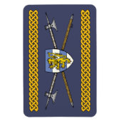 Mittelalterliche Poleaxe und Schild Magnet (Vertikal)