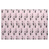 Mittelalterliche Re-Retro-Atomkatzen auf Cool rosa Stoff (Fat Quarter (45,7 x 55,9 cm))
