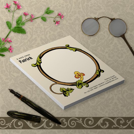 Mittelalterliche Reben acanthus Zuhause/Arbeit CC1 Notizblock