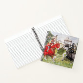 Mittelalterliche Reise vor dem Schloss Notizblock (Innenseite)