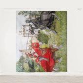 Mittelalterliche Reise Wandteppich (Vorderseite)