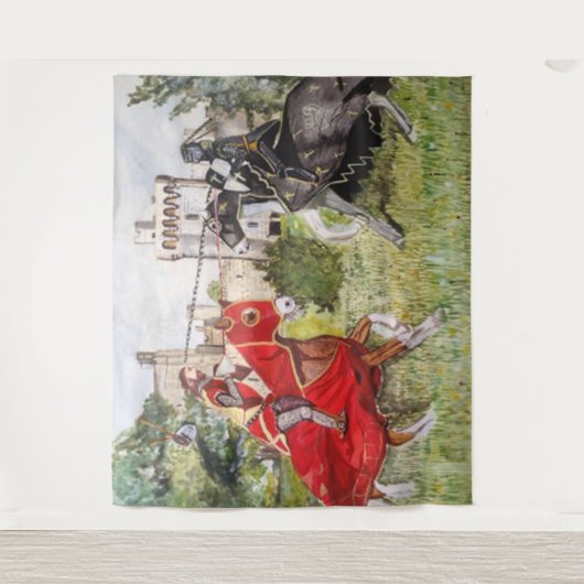 Mittelalterliche Reise Wandteppich (Vorderseite)