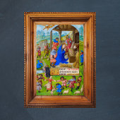 Mittelalterliche religiöse Christliche Weihnachtsk Poster